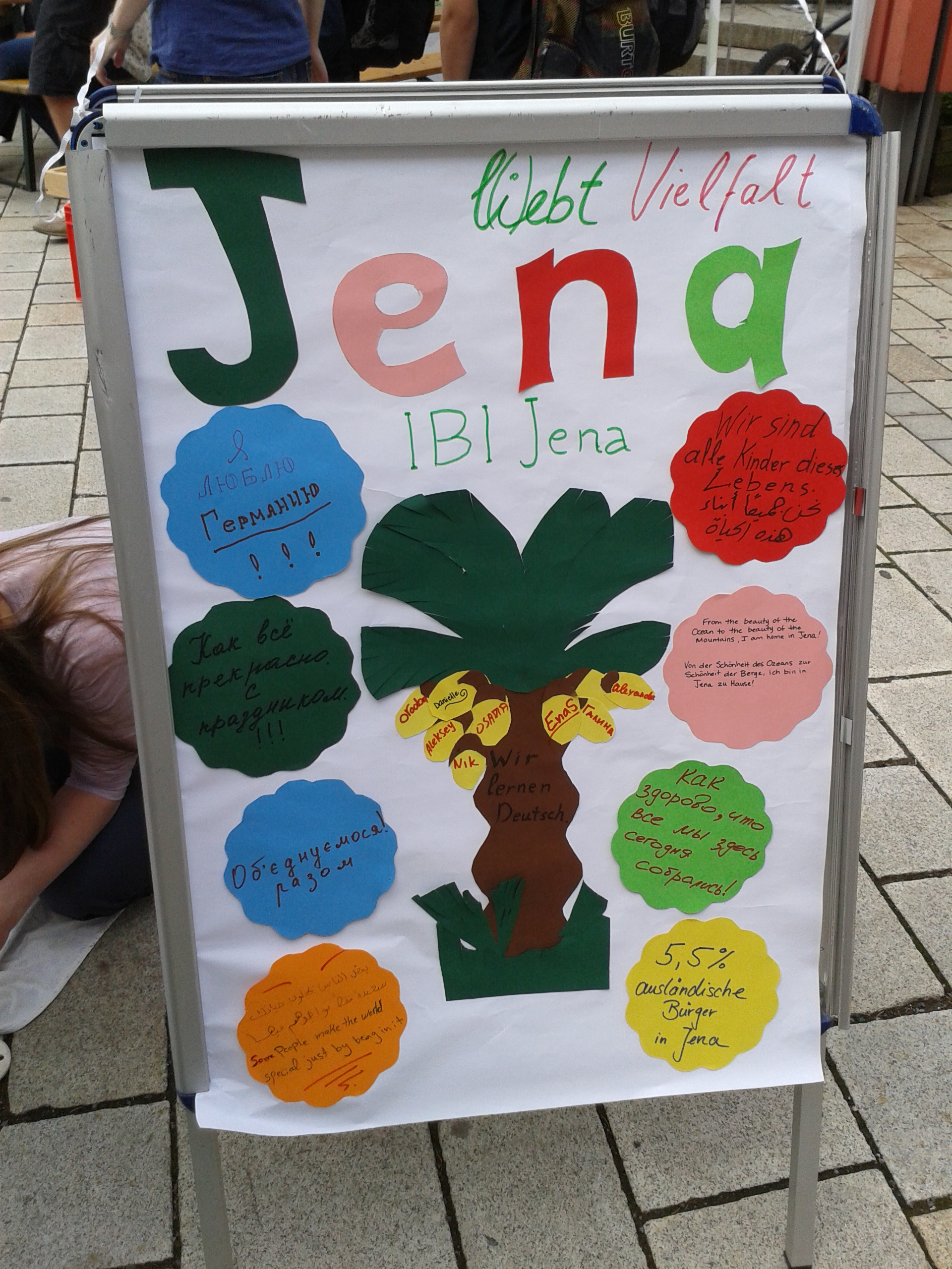 Plakatgestaltung von Teilnehmenden, 2013